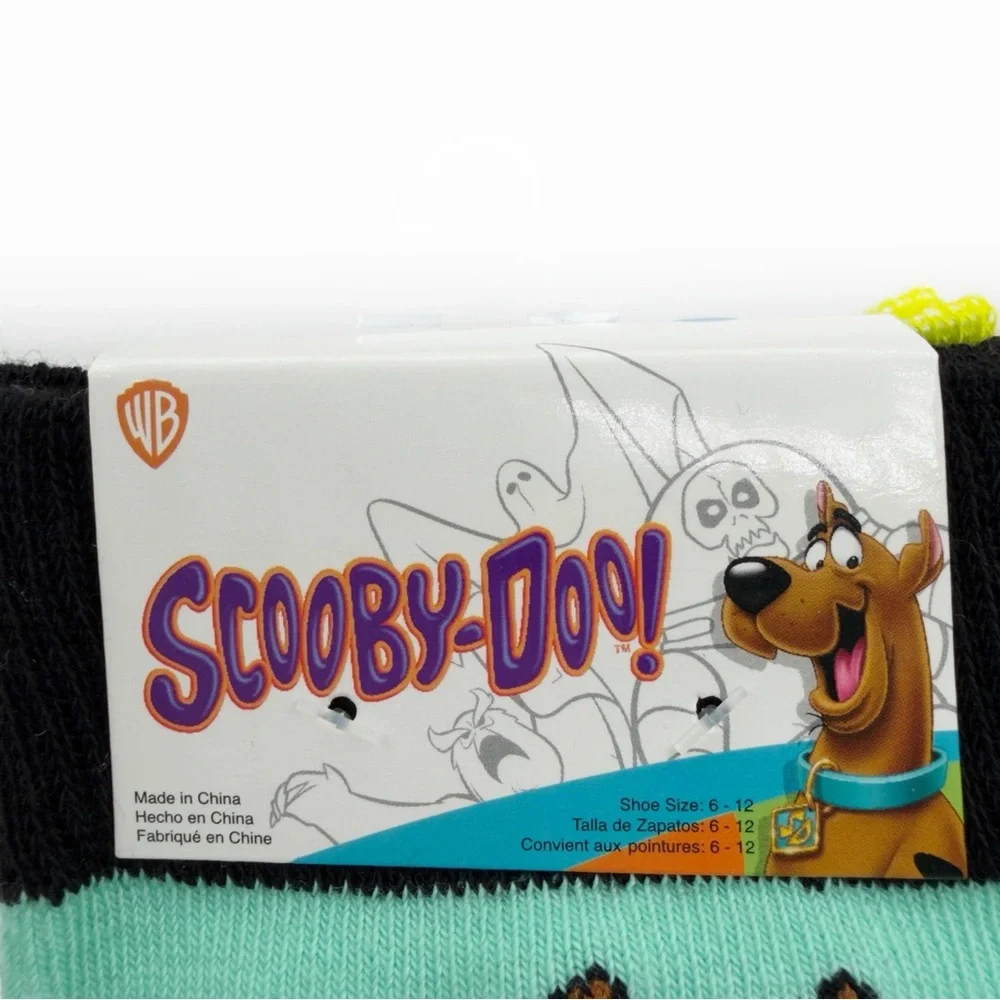 Scooby Doo Crew Socks Mens Womens Fun Gift Mystery Machine Van 2 Pairs NWT New
